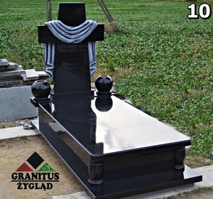 10 nagrobek pojedyńczy krzyż rzeźba